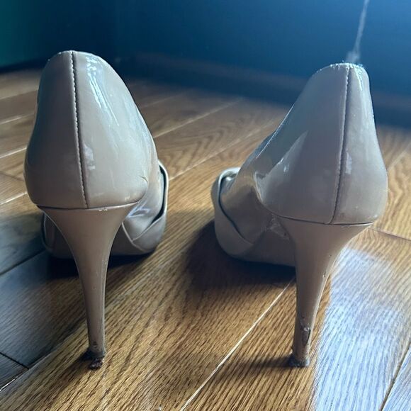 Nude Peep-Toe Heels - Picture 6 of 12